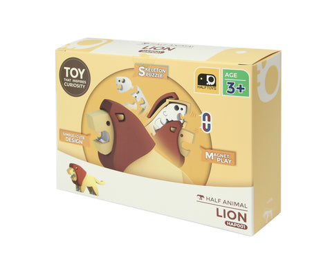 Image of HALF ANIMAL PICTURE BOOK SET (LION)