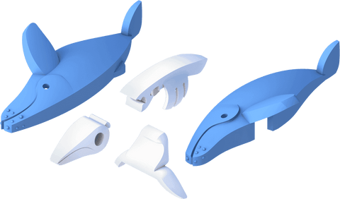 Image of HALFTOYS HUMPBACK WHALE - JollyPlaystore